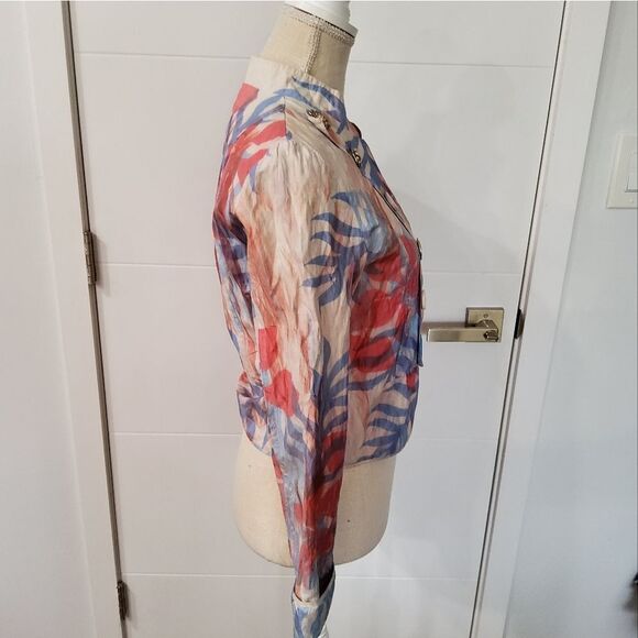 Custo Barcelona Vintage Open Front Jacket Size 38/S - Picture 3 of 10